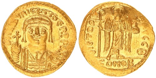 Byzanz solidus gold mauricius - gold,