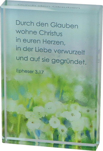 Glasquader glauben glas - glauben, |