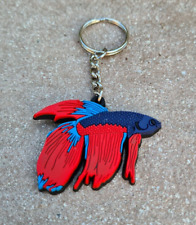 Schlüsselanhänger "Kampffisch" Betta Aquarium Deko Zubehör Anhänger Accessoires