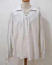 Herren Piraten Schlupf Hemd Größe S Gothic Steampunk H270