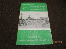 HIBERNIAN: PRESTON NORTH END v EDINBURGH SELECT (Schottland) 1957/8 3. August
