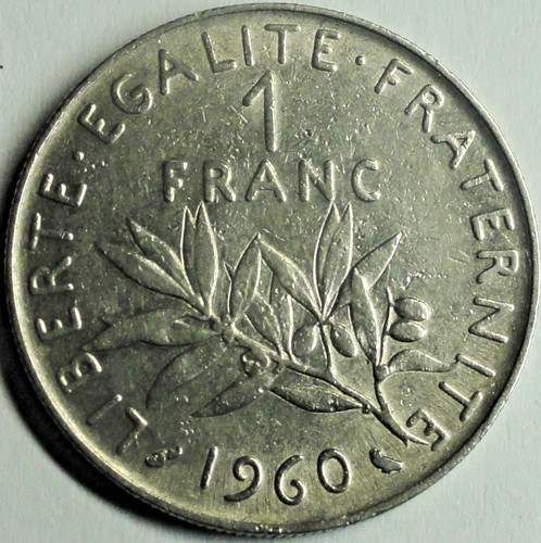 Frankreich franc 1960 - 1,