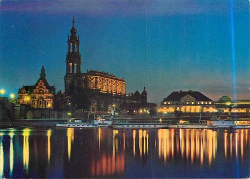 Dresden elbansicht bei - ak,