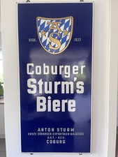 Original Emailschild Coburger Sturm‘s Biere