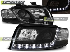 Audi A4 8E B6 Scheinwerfer, Limousine,Avant 00-2004 Schwarz LED Tagfahrlicht Op.