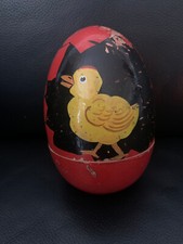 Sehr altes Jugendstil Holz Ei