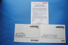 Märklin       2  Stück Anleitung HO-Lok  und eine Garantiekarte
