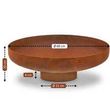 Feuerschale Rostoptik Edelrost