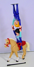 PLAYMOBIL aus 6933 voltigieren  2 Frauen Figuren Pferd Sattel zu Zirkus #26