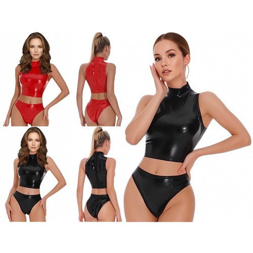 Damen wetlook outfit lack - wetlook,