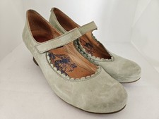 Brako Damen Pumps Spangenpumps Leder grün Gr. 40 US