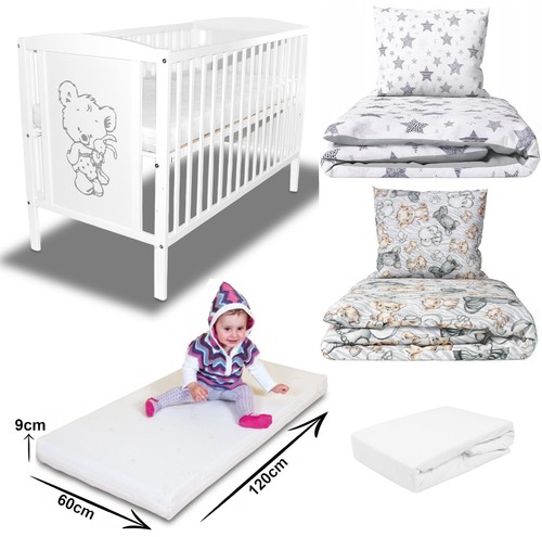 Babybett gitterbett weiß - babybett, +