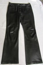  Echte Nappa Lederhose 44 46 schwarz 4 Taschen Kniefutter ,RV und Knopf 0Mängel 