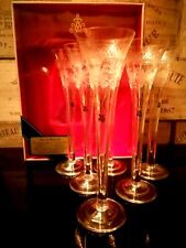 6 Sektflöten Sektgläser Sektkelche Fürst von Metternich WMF !! Goldauflage TOPP