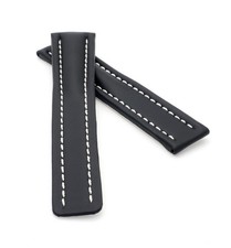 Leder Uhrenarmband schwarz