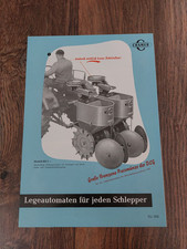 Original Prospekt Cramer Legeautomaten für jeden Schlepper Traktor
