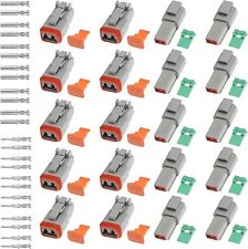 10er Set Deutsch DT KFZ Stecker 2 Polig Steckverbinder Wasserdicht Auto Crimp DE