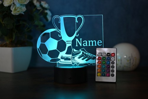 Personalisierte fußball lampe - fußball,