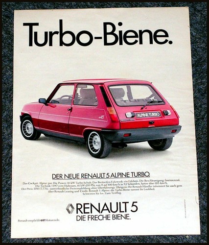 Renault alpine turbo - 5,