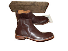 Moma Damenstiefeletten aus Echtleder, Gr. 39, Braun, Neu mit Karton