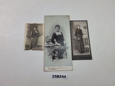 Konvolut 3 antike Fotografien Ernst Freygang Penig Frauen Mode ca. 1900 #25B244
