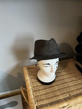 Stetson Herrenhut - American Spirit, Fischgrät Wollhut, grau-braun, Gr. 55