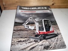 TAKEUCHI TB 216 KOMPAKTBAGGER PROSPEKT/BROSCHÜRE 12 Seiten ALT & RAR