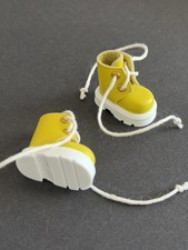 Gelb Miniaturen Schuhe Leder