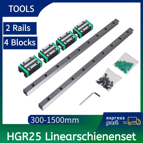 2pcs hgr25 300 1500mm - 2pcs, 300-1500mm