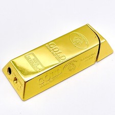 Vintage Goldbarren Feuerzeug „Colton“ aus Sammlung, Sammler - Gold 6,5cm