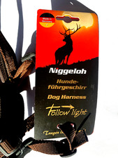Niggeloh Hundegeschirr Follow Light Drehwirbel gepolstert braun M ca. 54 cm Hals