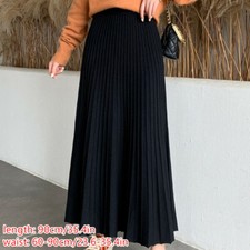 Damen Lang Swing Plissiert