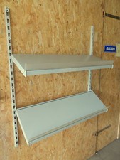 Tegometall Wandregal Set B100 T30 grau Tego Zeitung Zeitungsregal Zeitschriften