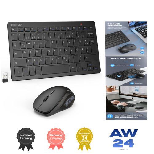 Kabelloses tastatur maus - kabelloses,