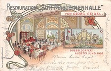 853992) AK Restaurant zur Maschinenhalle Ausstellung Düsseldorf 1902 gel. 1902