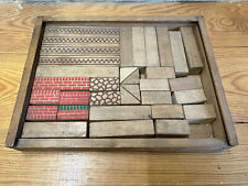 (RB)5025-2354, Konvolut alte Holz Bausteine, Spielzeug, Deko