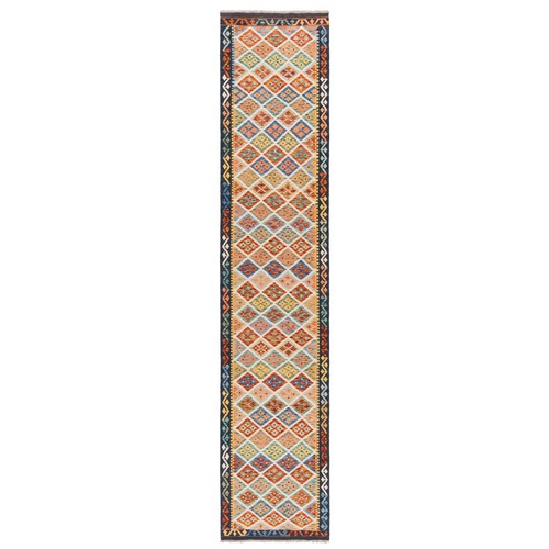 Kelim afghan 394x82 - 394x82, cm