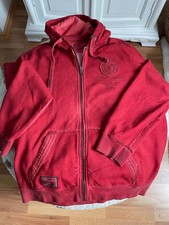 Rote Kapuzensweatshirtjacke von Camp David, Gr. 3XL, neu