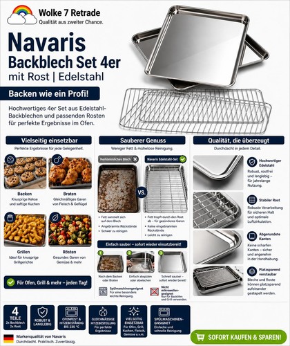 Backblech set mit - backblech,