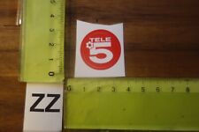 Alter Aufkleber TV Fernsehen Radio Werbung Programm TELE5 Tele 5 (mini)