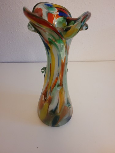 Große vase buntes glas - vase,