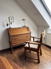 Schreib-Sekretär Eiche massiv