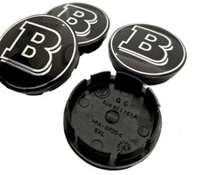 4x 56MM Nabendeckel Für Smart 451 453 Brabus Logo Felgendeckel Radkappen Auto