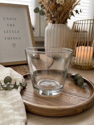 Schlichter blumentopf aus - aus, glas