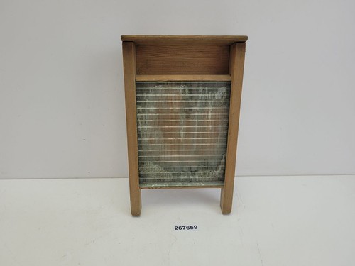 Waschbrett holz glas - holz,