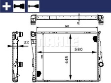 Mahle kühler motorkühlung - motorkÜhlung, cr