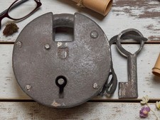 Antik Eisen Rund Pad Schloss
