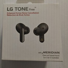 LG Bluetooth Headset DFP5 8mm-Treiber ANC schwarz Neuwertig 