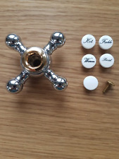 Grohe 45291IG0 Kreuzgriff Sinfonia Chrom-Gold warm / kalt einzeln abzugeben