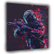 Soldat Gewehr  Mann Pop Art